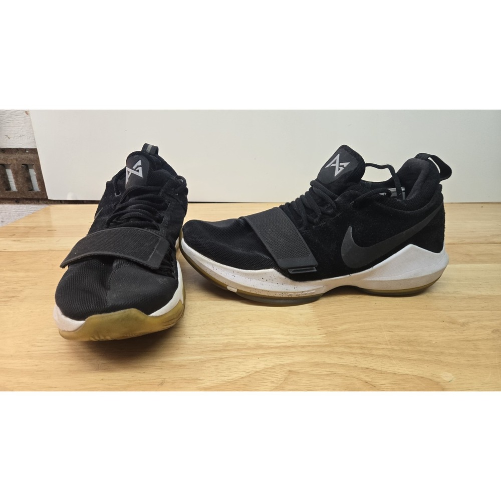 Nike PG Paul George 1 Black/white Basketball Shoes Size 10 Men's